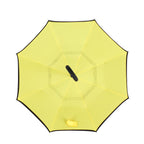 Reverse C handle umbrella